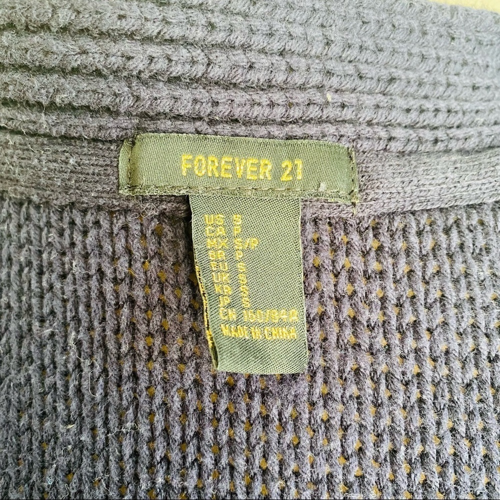 Forever 21 inside out style open front cardigan - Picture 2 of 8
